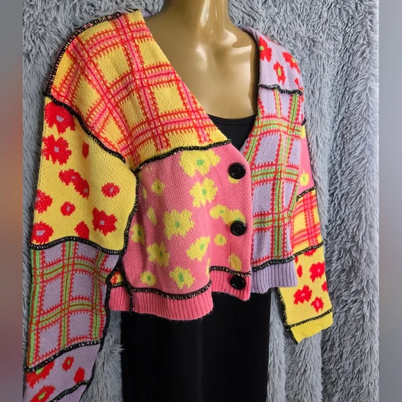 Colorful Cardigan Sweater - Picture 3 of 9